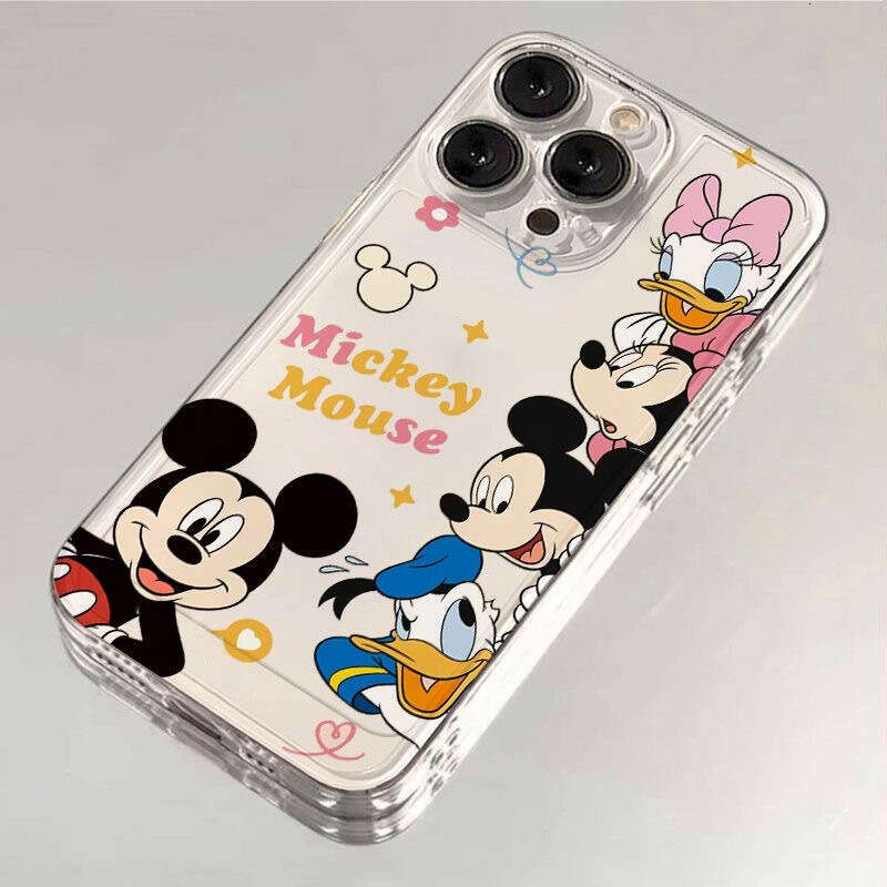 New Mickey and Minnie Compatible with Apple 16 Pro Max 15 Cartoon 14 Premium 13 Hot 12 Cute 11 Phone Case S260128