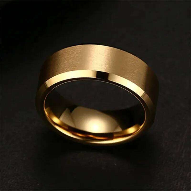 Charm Ring for Men Women Stainless Steel Black Rings Wedding Engagement Band Quality Matte Male Jewelry XJ260127