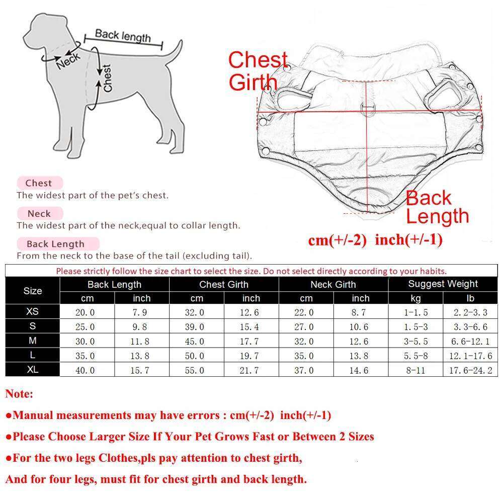 Jacket Winter Windproof Warm Coat With D-Ring For Small Medium Dog Cat Puppy Yorkshire Chihuahua Pug Waterproof Pet Costume XJ260127