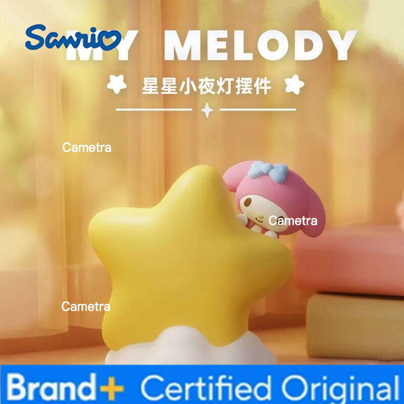 Sanrio Family Star Night Light My Melody Desktop Creative Ornament Pochacco Cute Decoration Kuromi Collection Toy Gift H260128