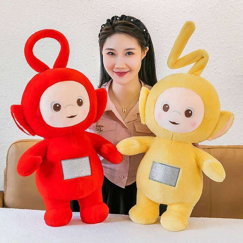 35/45cm Cute Antenna Baby Girl Sleeping Accompanying Cloth Children Soothing Cartoon Doll Pillow Y260128