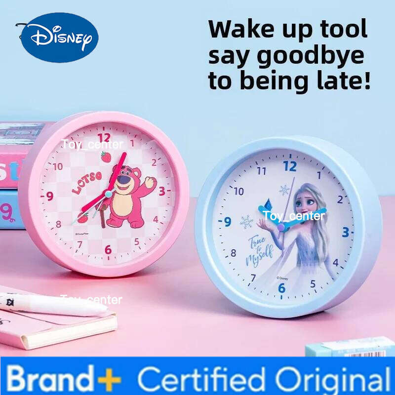 Disney Mickey Snow Strawberry Bear student alarm bedside table clock simple home cartoon children's desk ornaments H2601281