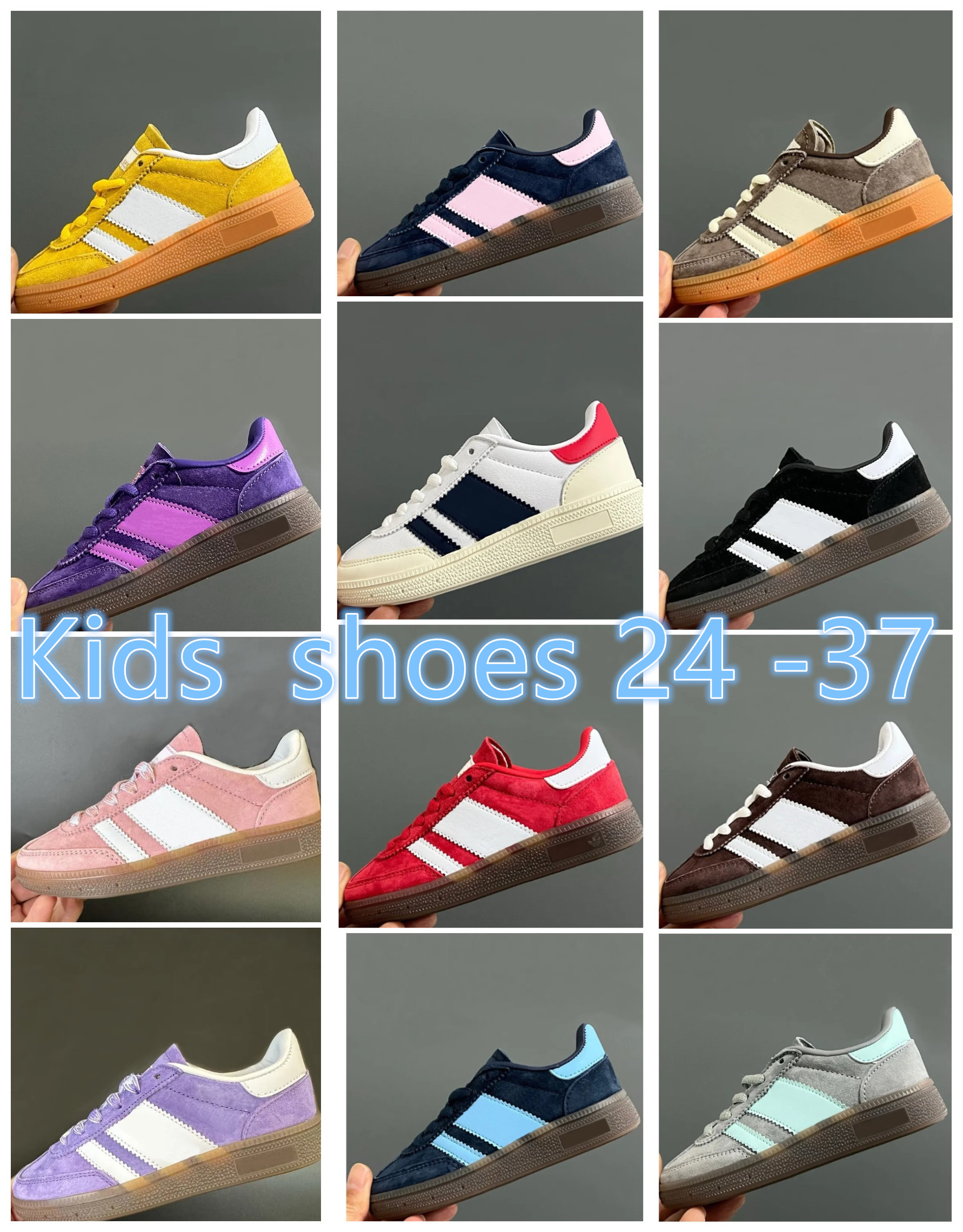 Kids Designer sneakers OG Handball Toddlers for boy and girls Athletic Outdoor trainers Infants Children PS Pour Enfant Sapatos Run shoes 24-37 693