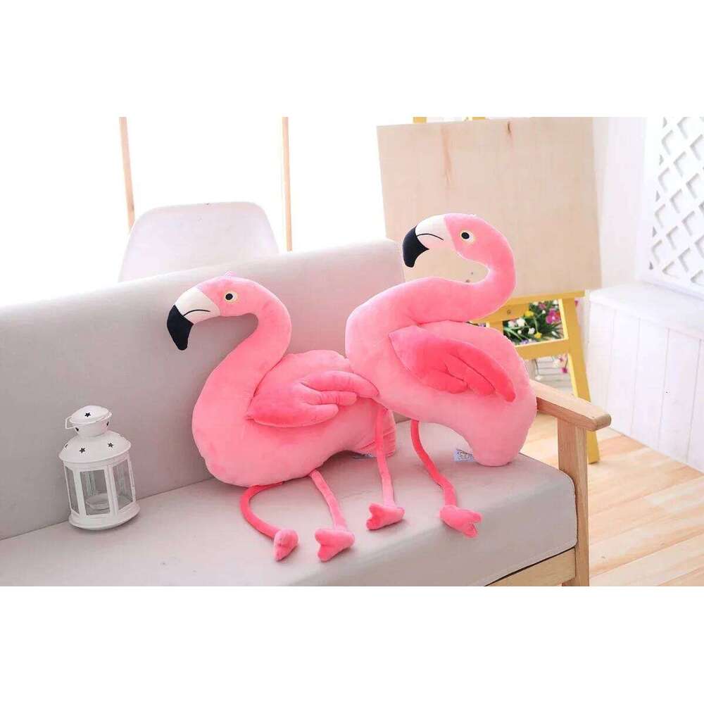 1 pc 25cm 40cm Plush Stuffed Bird Soft Doll Pink Flamingo Kids Toys Wedding Gift High Quality Y260128