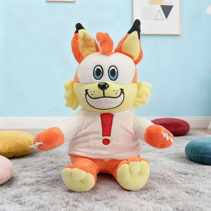 25CM Cute Bubsy Plush Toy Funny Cartoon Orange Cat Game Anime Figure Movie Peripheral Animal Fox Pillow Gifts for Kids Y260128
