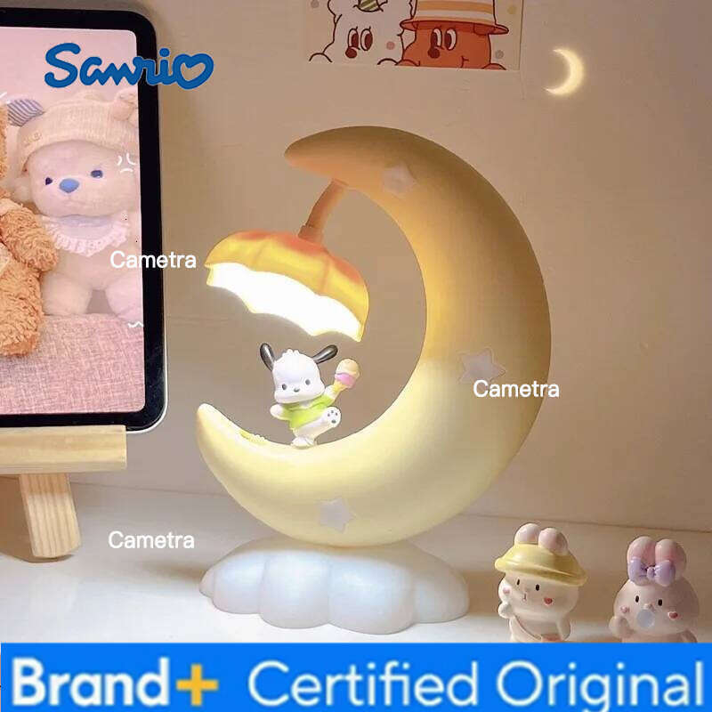 Sanrio Bedroom Night Light Table Cute Sleep Bedside Lamp for Girls Birthday Gift Kids Room Decor Desktop Lighting Decoration H260128