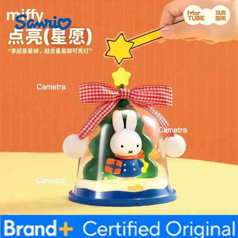 Sanrio Miffy Christmas Decorative Night Light Gifts Girls Bff Friends - Practical Anime Themed Lamp For Birthday Decorations H260128