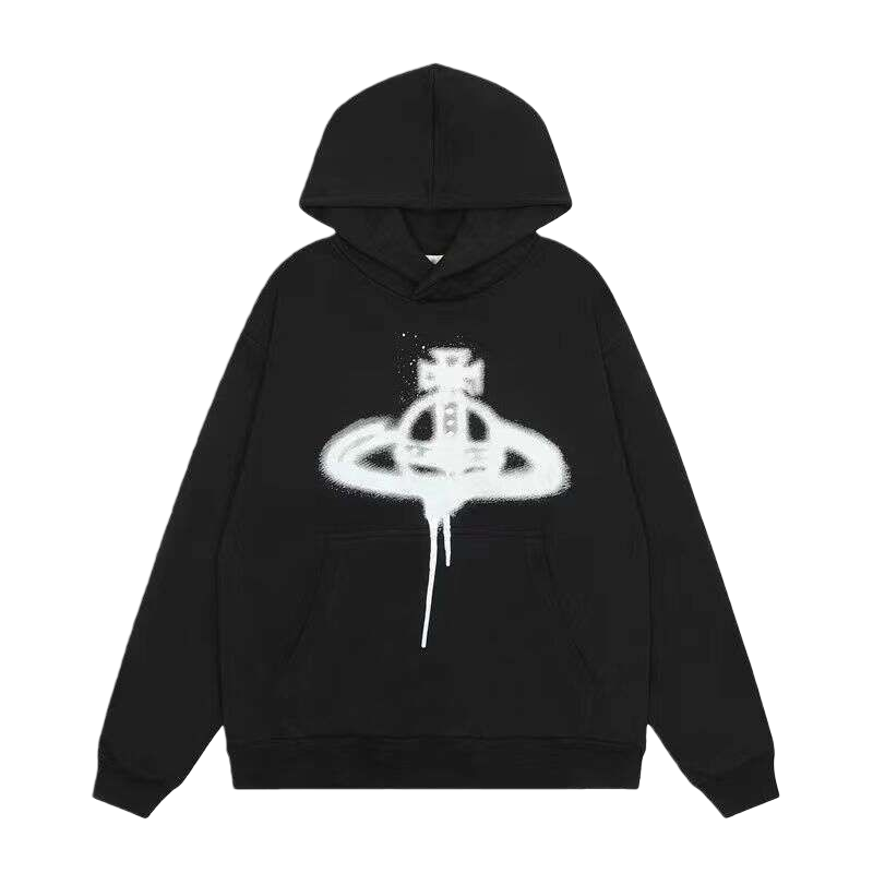 2024 New Fashion Designer Hoodie Classic Inkjet Saturn Round Neck west wood Hoodie Sports Casual Top For Men And Women Couple Sweater Hoodies