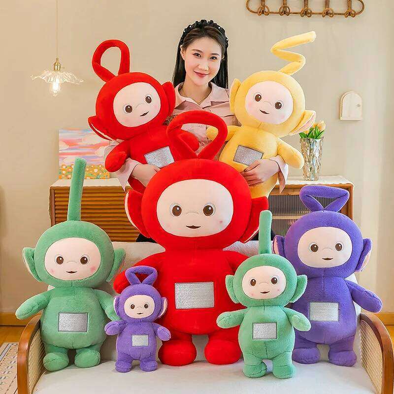 35/45cm Cute Antenna Baby Girl Sleeping Accompanying Cloth Children Soothing Cartoon Doll Pillow Y260128