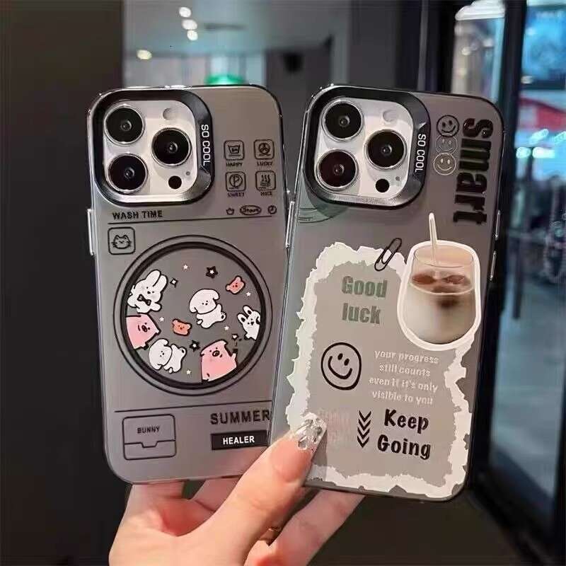 imd Trendy Black Silver Compatible with Vivo S18 Phone Case BBK iQOO Neo9 Cartoon Text X100 Matte S260128