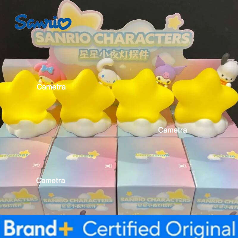 Sanrio Family Star Night Light My Melody Desktop Creative Ornament Pochacco Cute Decoration Kuromi Collection Toy Gift H260128