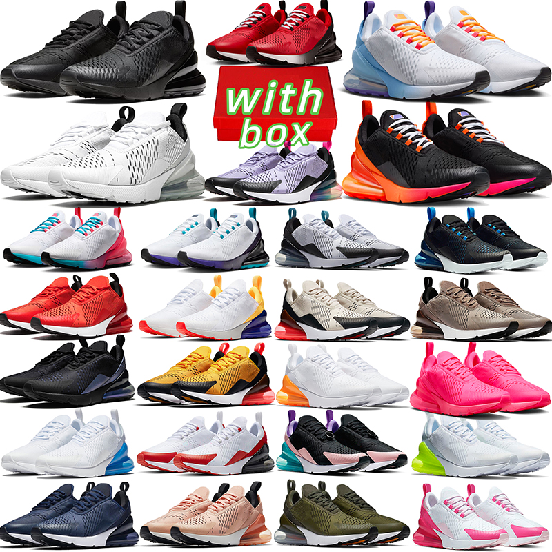 2026 designer 270 shoes outdoor 270s shoes black white blue Breathable mesh womens mens trainers sports sneakers with box size 5.5-11