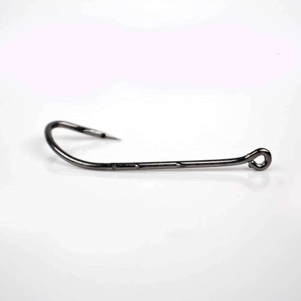 NGB 5-10PCS High Carbon Steel Fishing Hook With Ring Barbed BaitHolder Hooks 1-10# 5/0-1/0# Single Lure Fishhook Z260128