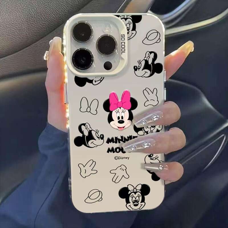 Mickey Minnie Compatible with Apple 16 Phone Case iPhone 15 Pro Cute 14 Cartoon 13 New 17 Premium S260128