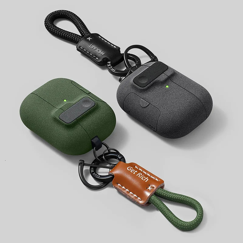 2025 Case For AirPods Pro 3 Magnetic Automatic Lock Cases Phone Stand Headphone Cover For AirPods Pro 2 4 3 2 Fundas With Hook 260127