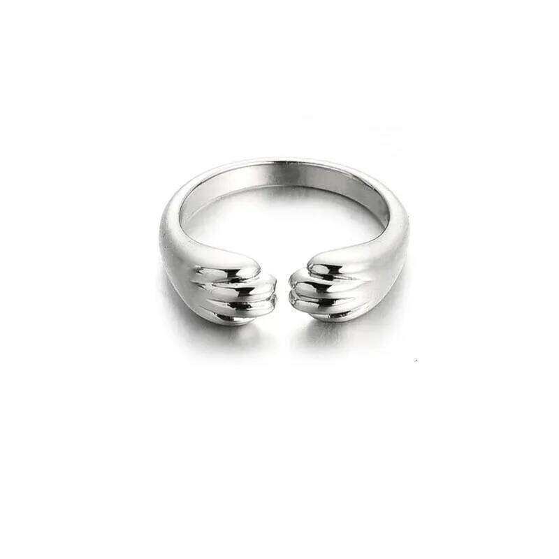 Women Cute Cat Claw Embrace Tightly Design Open Rings Gothic Adjustable Ring Jewelry Birthday Gifts XJ260127