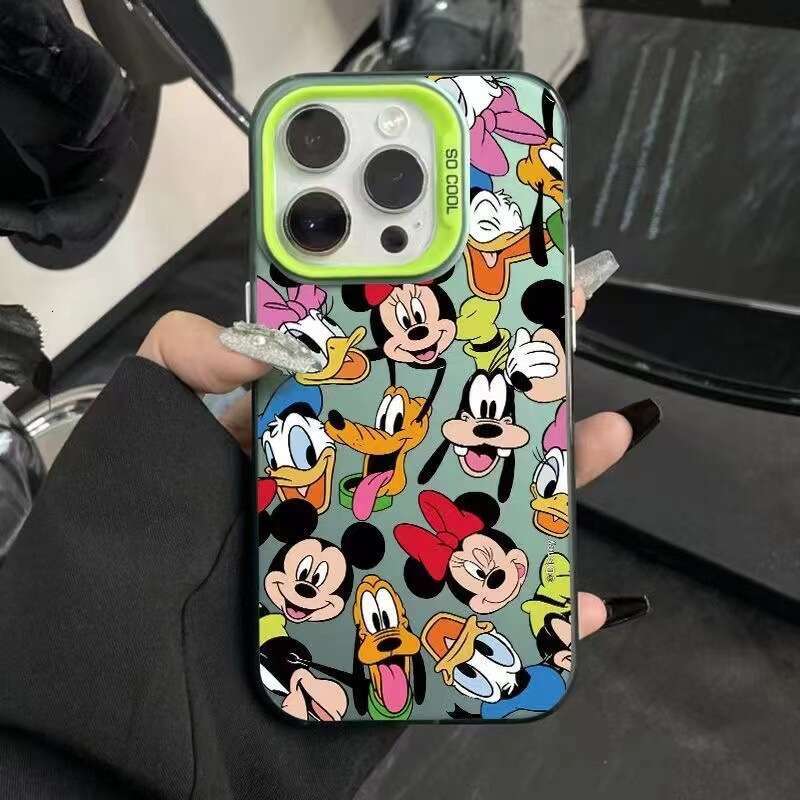 Mickey Family Avatar Compatible with Apple 15 Pro Phone Case iPhone 12 Shockproof 13 Cute XS Max Hard S260128