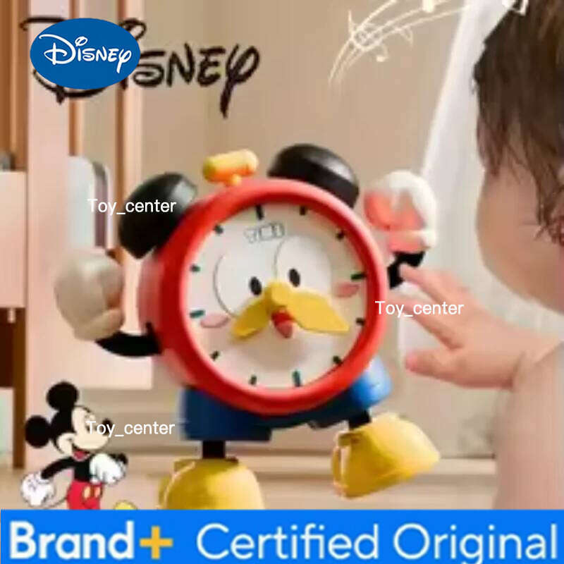 Disney Anime Cute Mickey Musical Cartoon Electric Dancing Alarm Clock for Kids Practicing Head-ups Roll-overs H260128