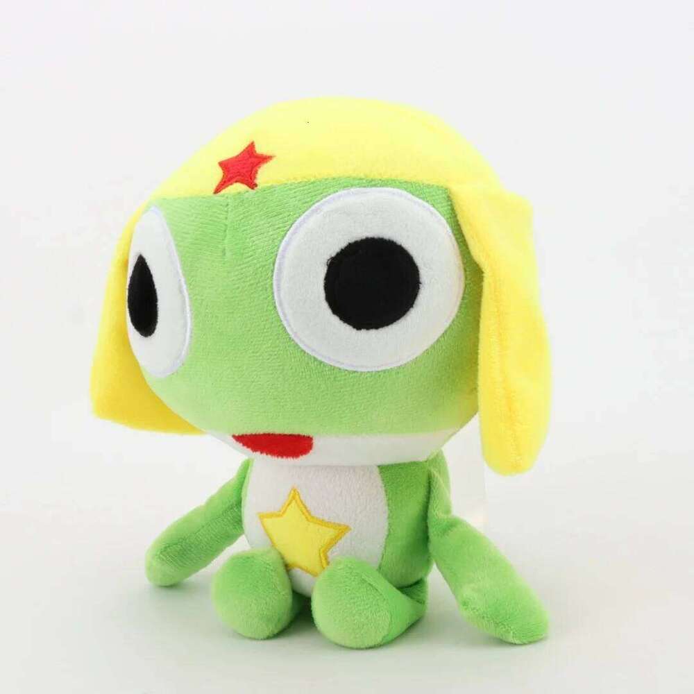 20cm Kawaii Plush Toys Cute Keroro Gunsou Anime Peripheral Stuffed Doll Room Decor Kids Christmas Birthday Gifts Y260128