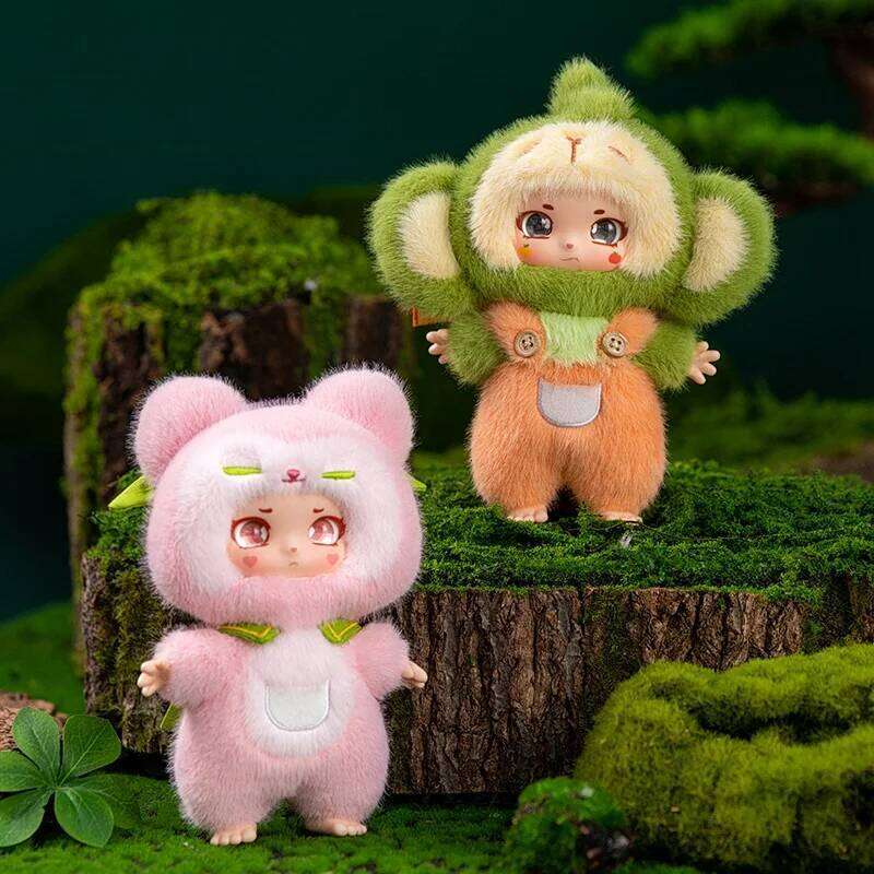 20cm/7.87in Cute Fox and Monkey Vinyl Popular Stuffed Plush Toys for Kids Birthday Creative Christmas Gift Home Decor Y260128