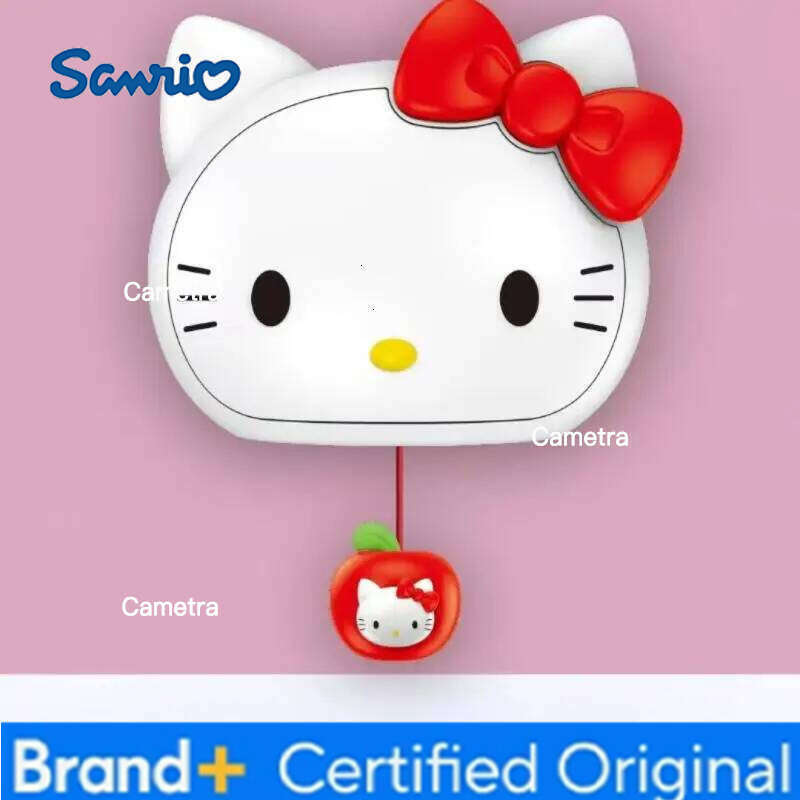 Sanrio Kawaii Hello Kitty Night Hot Cute New Girly Three-Speed Soft Light Pat Lamp Eye Protection Bedside Cartoon Kid Gift H260128