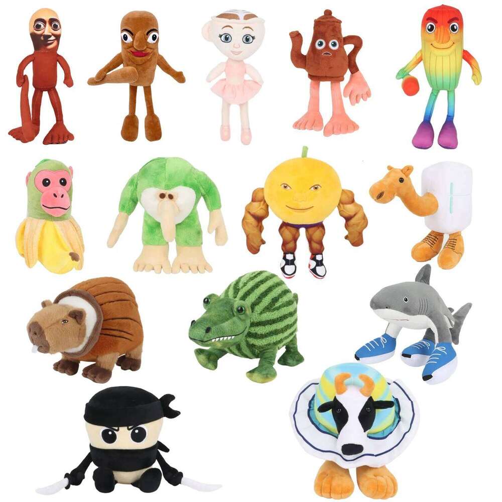 Cute Shoe Wearing Shark Interesting Tung Sahur Plush Toy Game Peripherals Stuffed Toys Kids Birthday Gifts Y260128