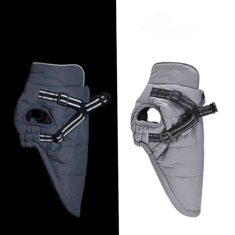 New Warm Dog Coat Winter Windproof Reflective Pet Clothes Turtleneck Waterproof Harness Jacket For Small Medium Large Dogs XJ260127