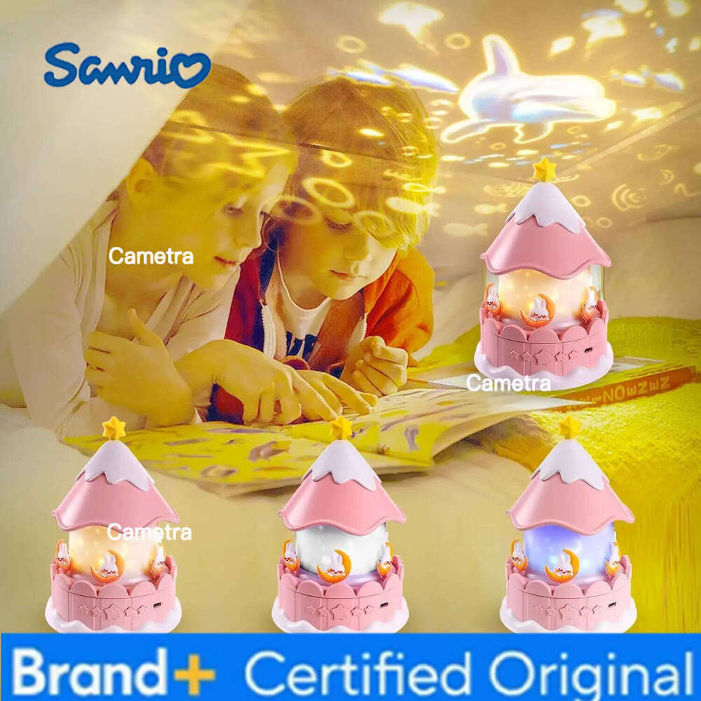 Sanrio 21 in 1 Carousel Projector Nightlight Galaxy Star Projection Lights Rotating LED Light Birthday Christmas Gifts Room Decor H260128