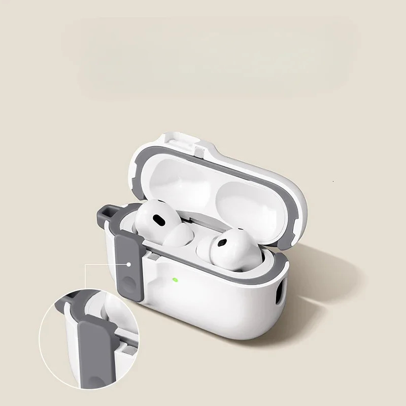 2025 Case For AirPods Pro 3 Magnetic Automatic Lock Cases Phone Stand Headphone Cover For AirPods Pro 2 4 3 2 Fundas With Hook 260127