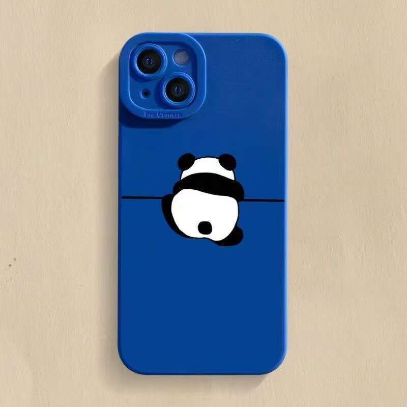 Wall-Cracking Panda Compatible with Apple 16 Phone Case iPhone 15 Pro Max Protective Cover 14 Cute 13 Premium 17 New S260128