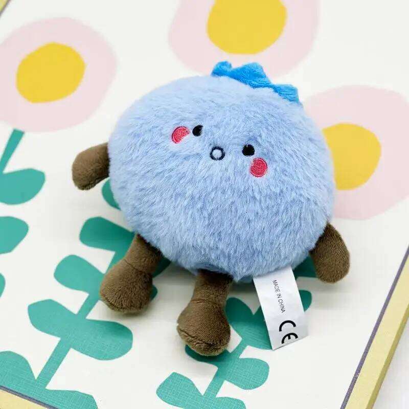 14cm simulation new innocent blueberry stuffed plush toy cartoon anime cute pillow for children's birthday gift fun doll Y260128