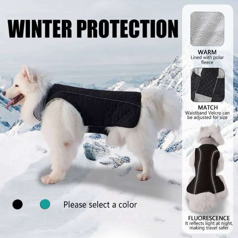 Winter Warm Dog Coat Large Dogs, Thicken Cold Weather Jacket for Golden Retriever,Samoyed, Border Collie and Medium Big Dogs XJ260127