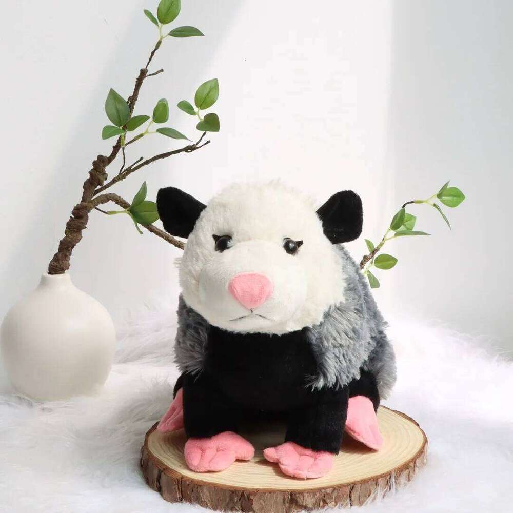 38cm Cute Opossum Plush Toys Stuffed Animals Dolls Simulation Mouse Plushies Toy Children's Birthday Gift Sofa Decor Y260128