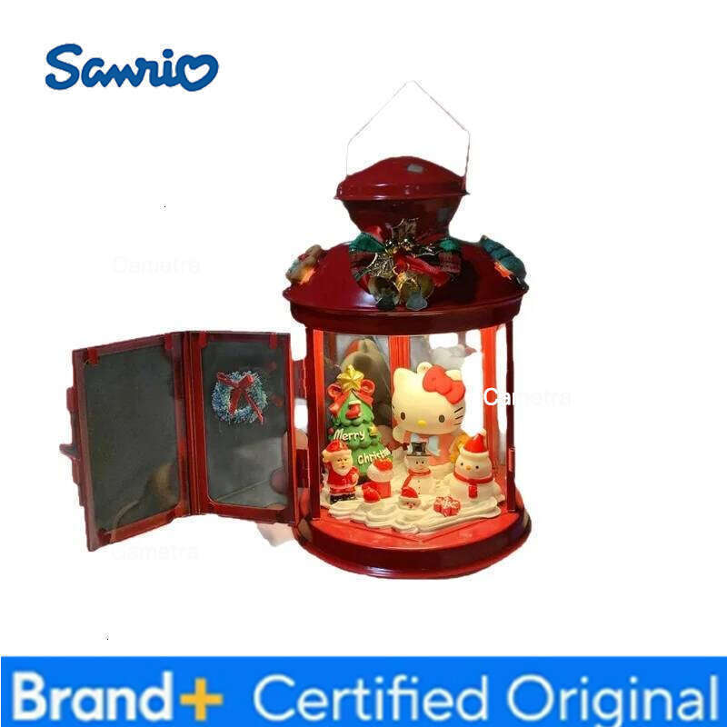 Sanrio Anime Hello Kitty My Melody Kuromi cosplay phone booth style cartoon atmosphere night light kawaii desktop ornaments gift H260128