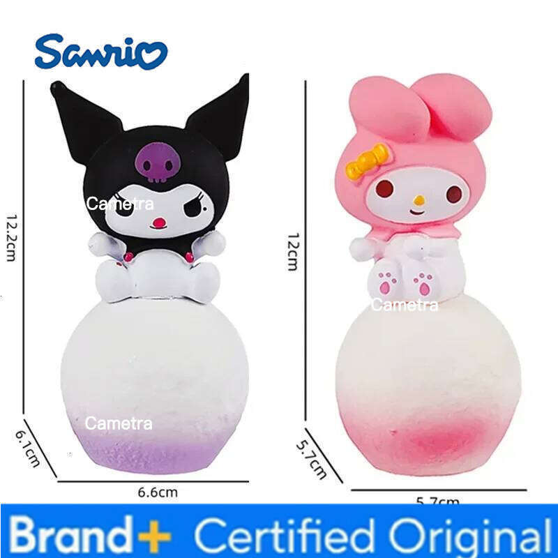 Sanrio Hello Kitty Cinnamoroll Cartoon Glowing Night Light Bedroom Lamp Kawaii Cute Desk Decorations Birthday Accessories New H26012811