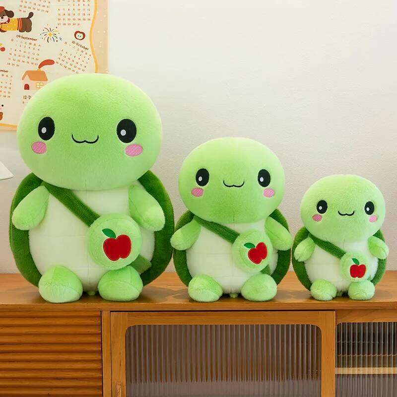 1pc 30cm/11.81in apple plush toy turtle doll pillow claw machine exchange birthday gift Y260128