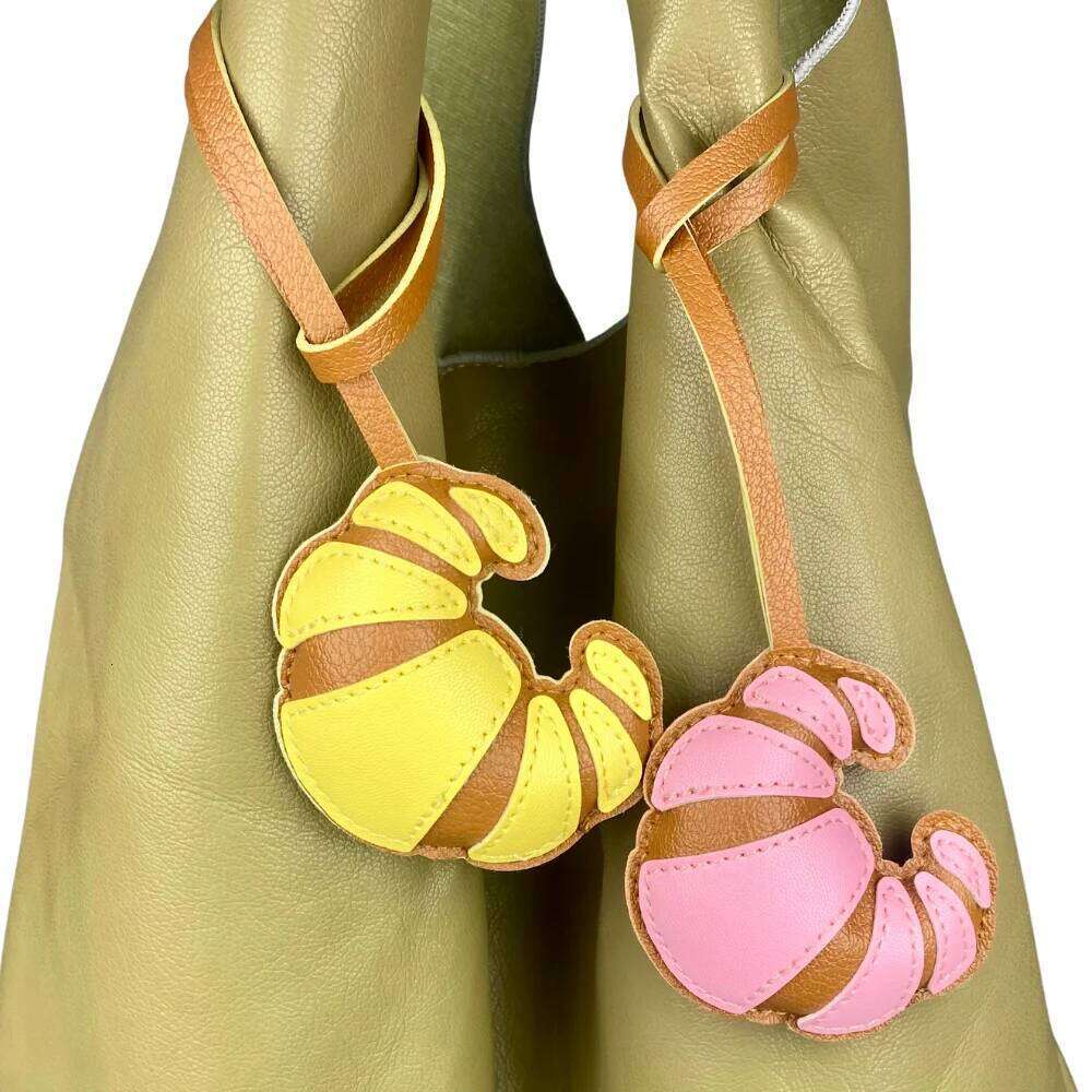 Vibrant Croissant Bag Charm - A Dash of Parisian Chic in 6 Appetizing Colors-PU Leather-Idea Gift For Women/Kids/Bag Accessory