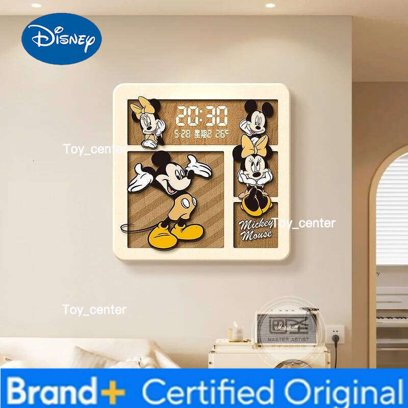 Disney Home Painting Creative Cartoon Children Dining Room Decor Clock Modern Design Wall Watch H260128