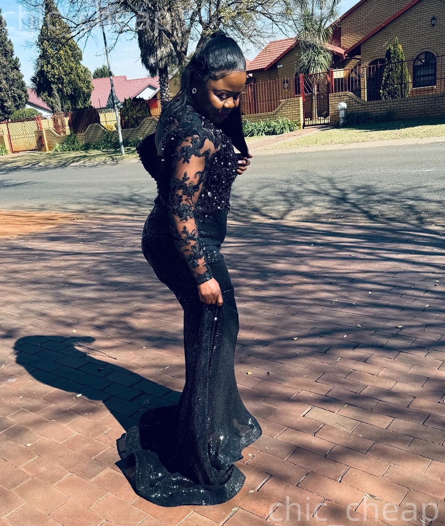 2026 Plus Size Black Mermaid Mother Of Bride Dresses Lace Crystals Beadings Evening Party Mama's Dress Vintage 50's Birthday Wedding Guest G