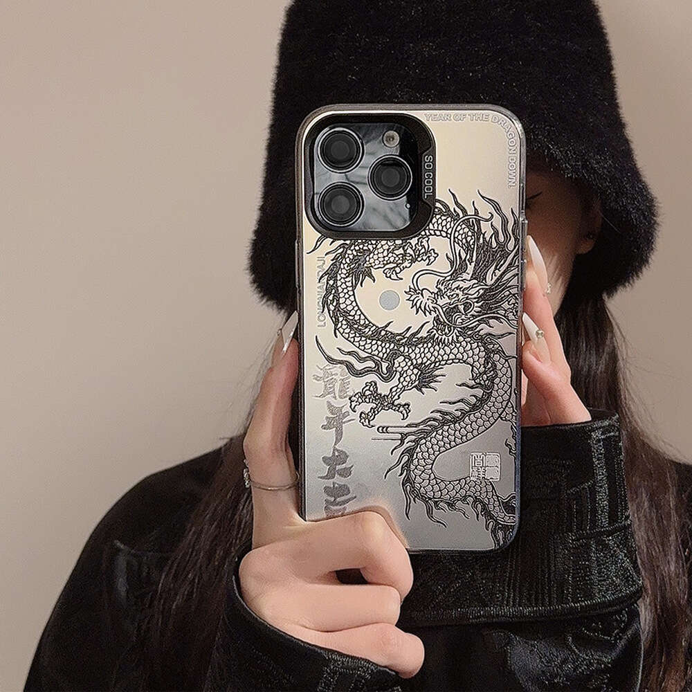Chinese Dragon Compatible with 17 16 Case National Trend iPhone 15 Pro Max Personalized 14 Laser 12 Premium 13 S260128