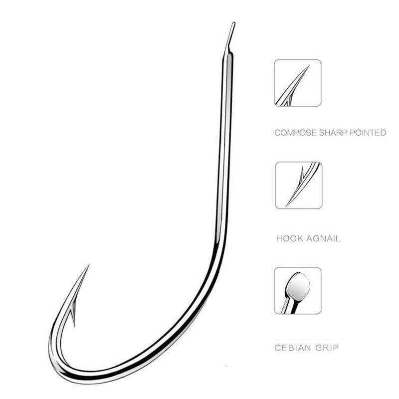 100pcs/box Iseama Circle Carp Fishing Size 1# To14# Japan hooks Fishhook Single Jig Hook Tool Pech Z260128