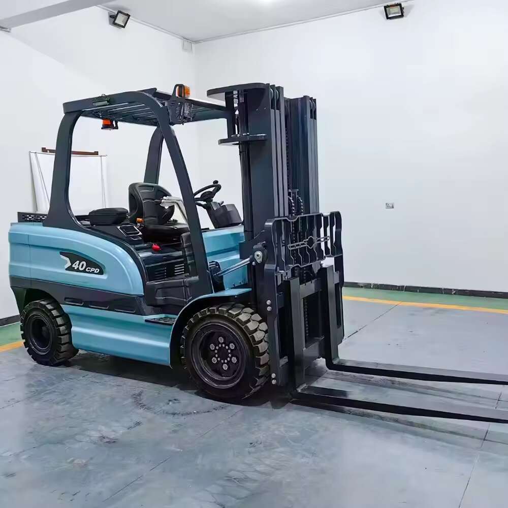 Professional Lithium Electric Forklift 3.5 Ton Load Maintenance Free AC Traction Motor Battery Powered Fork Lift For Logistics Terminal