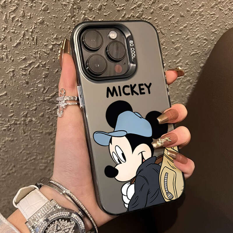 Suitable for Apple 16 Max Phone Case Cartoon Cute Mickey Minnie New iPhone 15 Pro Painted 14P S260128