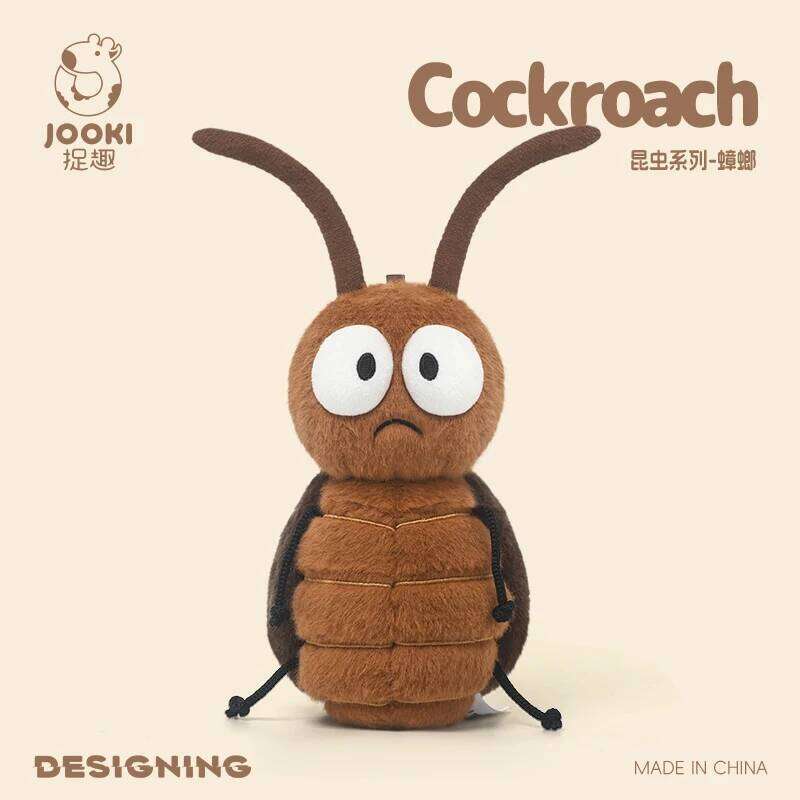 Cute Cockroach Plush Toy-Ultra Soft Squishy Stuffed Insect Adorable Kawaii Bug Plushie Unique Funny Gift for Entomology Lovers Y260128