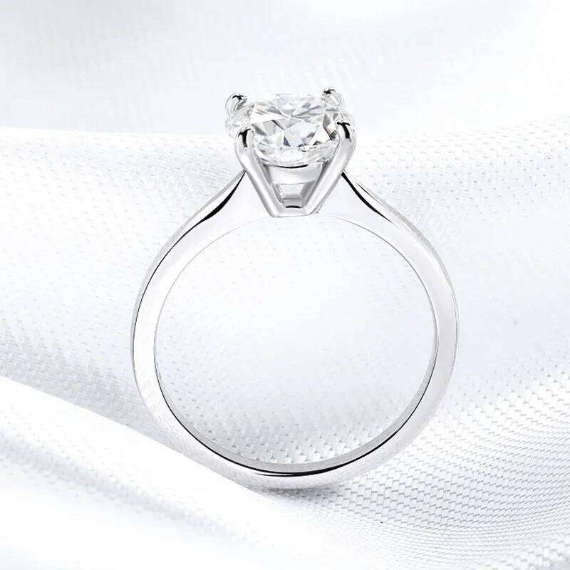 Smyoue White Gold 2ct 100% Moissanite Engagement Ring for Women S925 Sterling Silver Lab Diamond Promise Wedding Band Jewelry XJ260127
