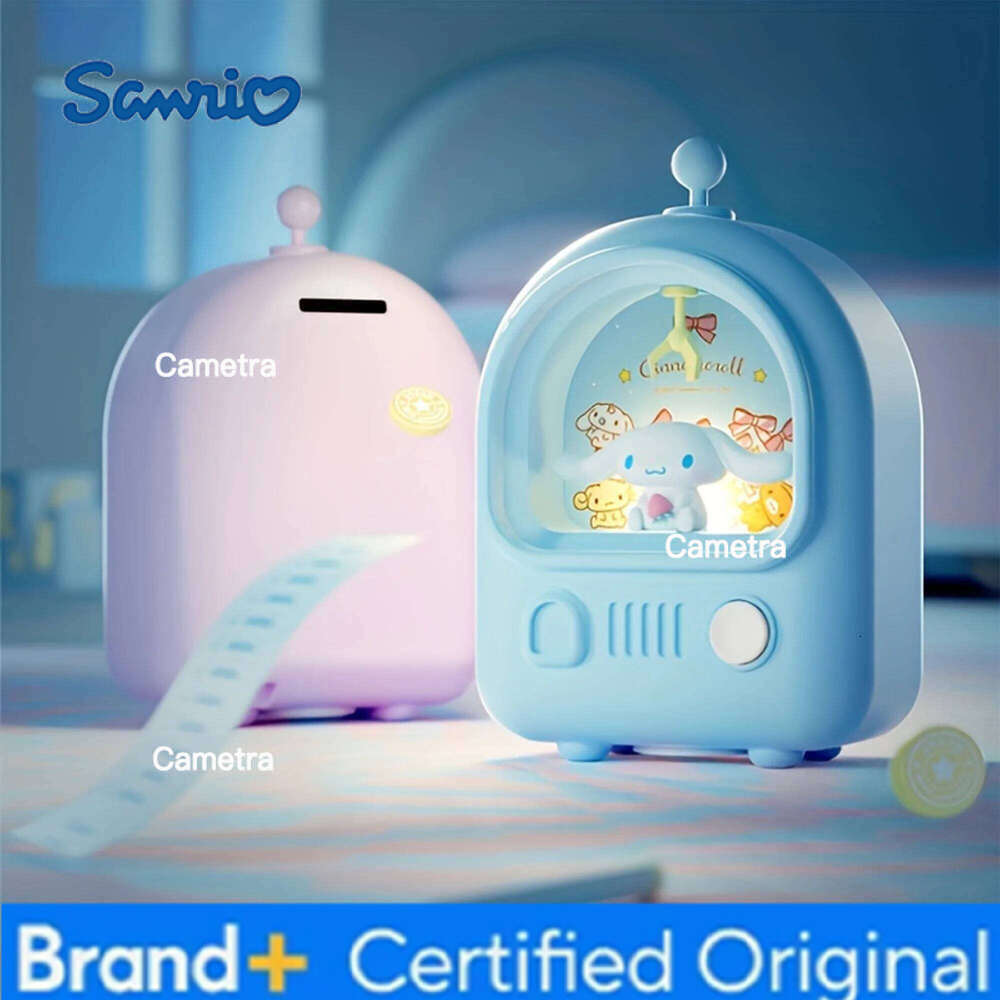 Sanrio Cinnamoroll Kawaii Cartoon USB Piggy Bank Night Light Bedside Bedroom Decor Girl's Best Birthday Gift, Children's Day H260128