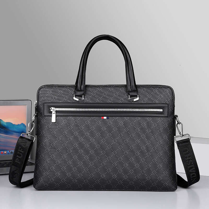 Luxury Shoulder Bags New Handbag Horizontal Business PVC Briefcase Men S Commuting A File Computer Bag Trendy SENYY