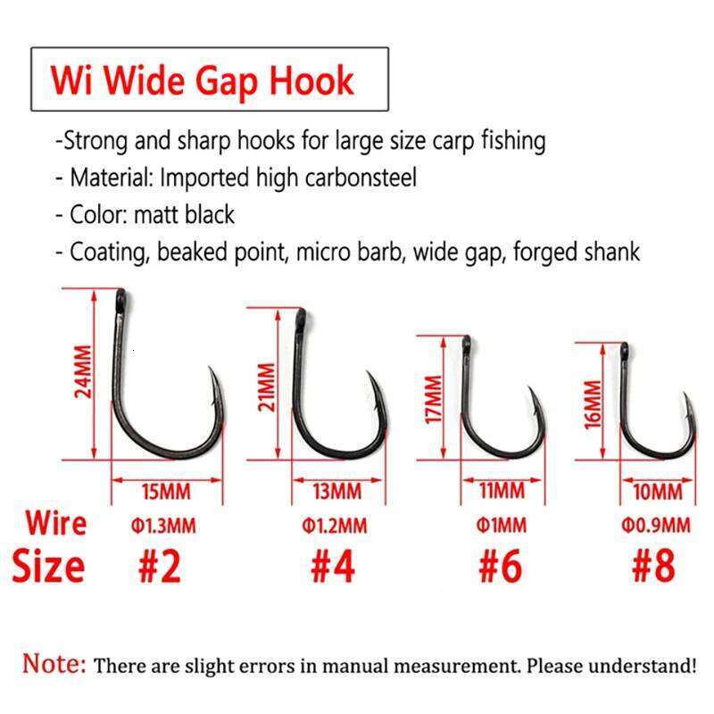 100pcs Coated Fishing High Carbon Steel Fishhooks Matt Black Sharrp Carp Hooks with Barb For Hair Rigs Z260128