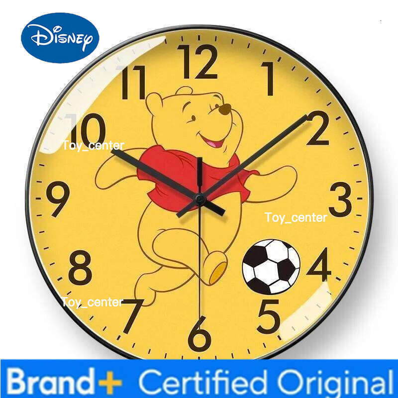 Disney Winnie the Pooh Cartoon Animation Creative Children's Room Wall Decoration Silent Clock Gift for Boys and Girls H260128