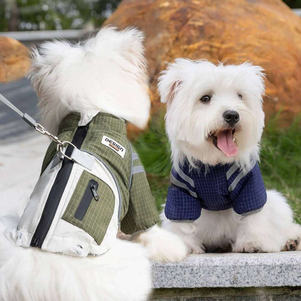 2025 Clothes Winter Thick Functional Travel 3-Proof Down Jacket for Small Dog Cold-Resistant Outdoor Windproof Pet Outfit XJ260127